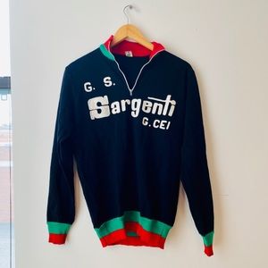 Vintage wool Italian cycling sweater